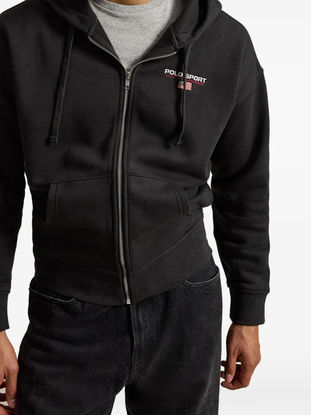 Polo Ralph Lauren Polo Sport hoodie met geborduurd logo Zwart