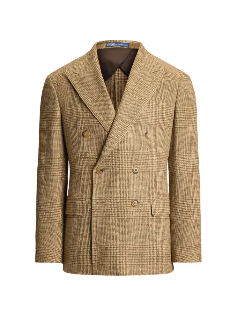 Polo Ralph Lauren Glen plaid double-breasted blazer