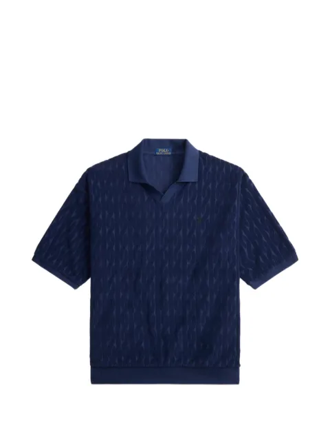 Polo Ralph Lauren t-shirt à col en maille torsadée