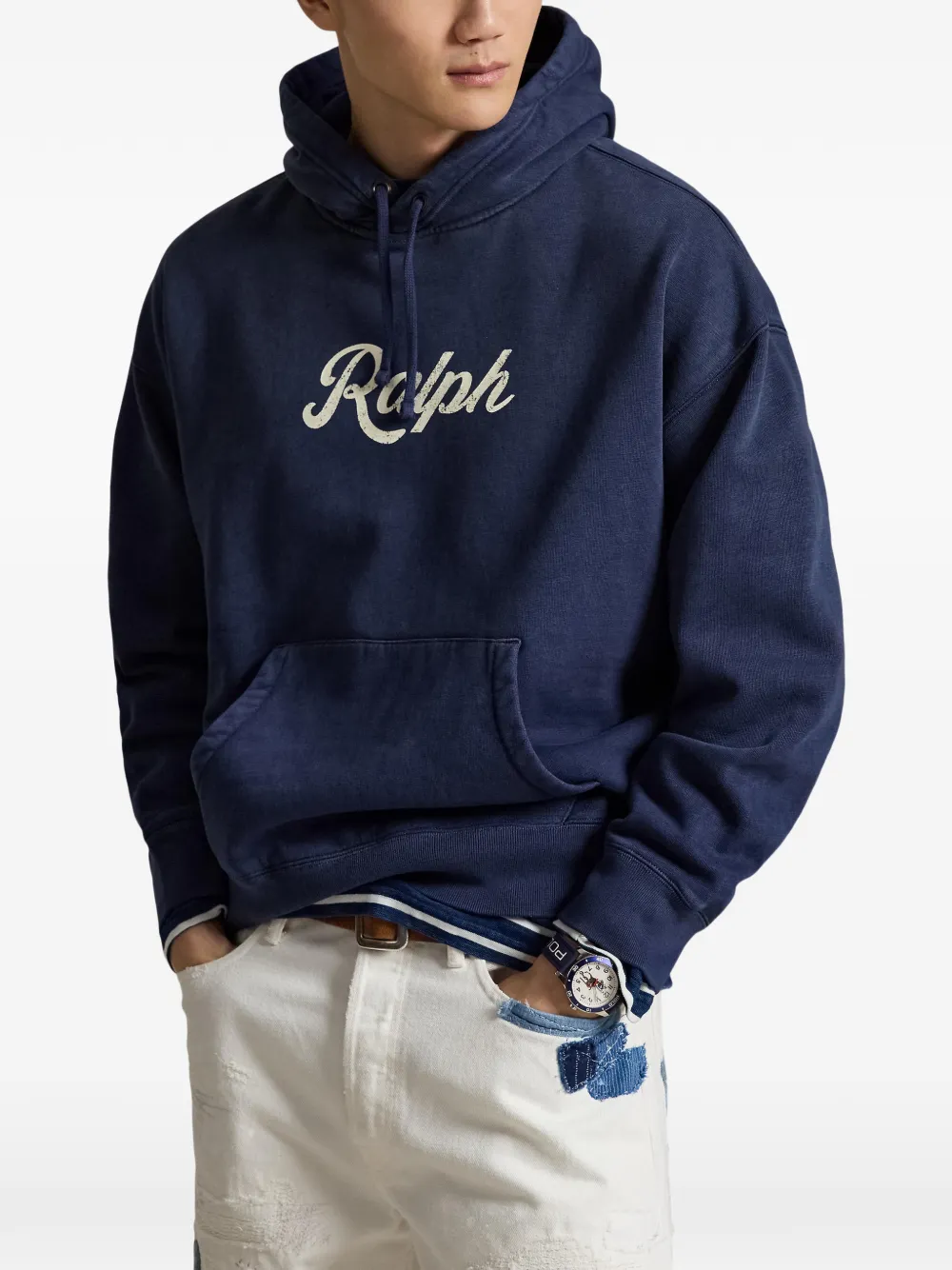 Polo Ralph Lauren Hoodie met logodetail Blauw