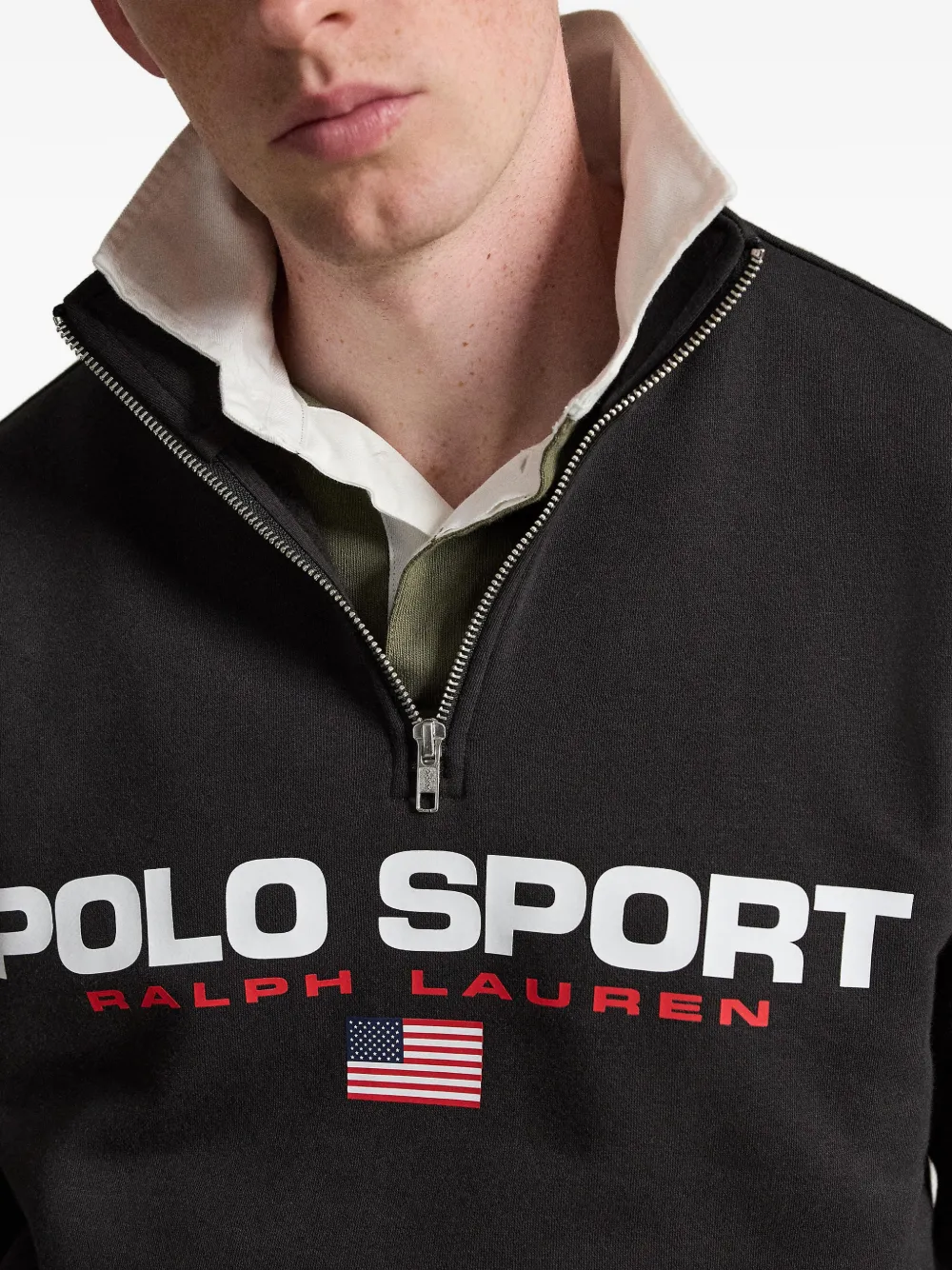 Polo Ralph Lauren Sweater met logoprint Zwart