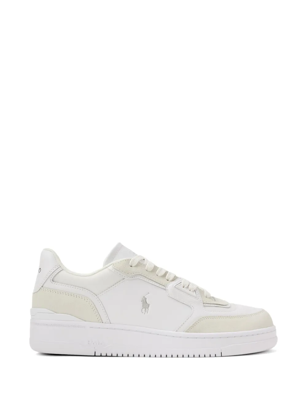 Polo Ralph Lauren Bedford suède sneakers met reliëf Bruin