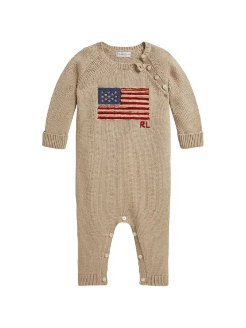 POLO RALPH LAUREN KIDS cotton romper
