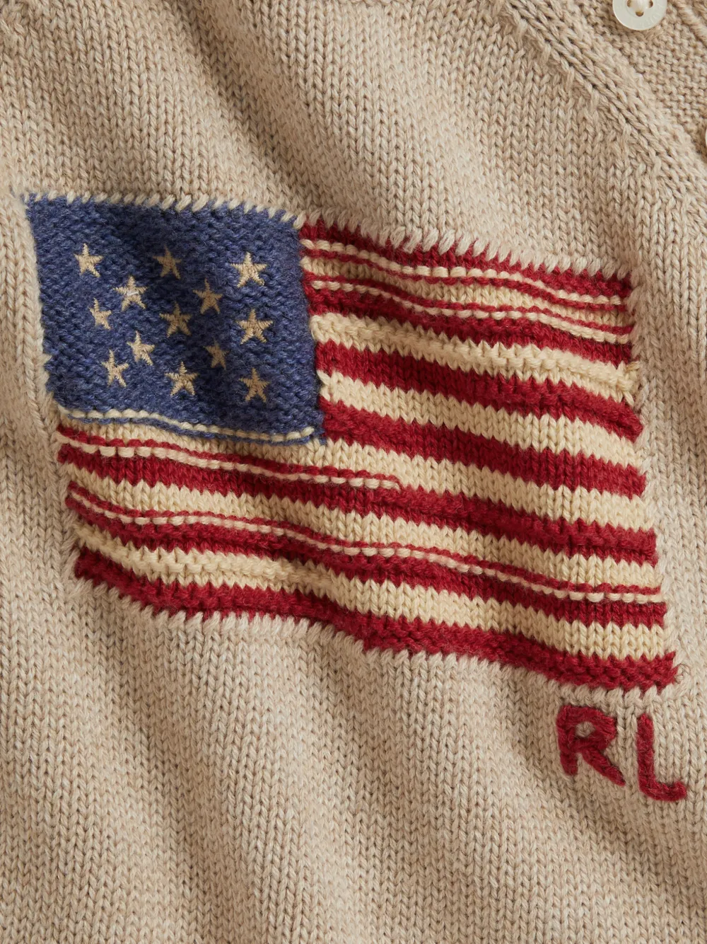 POLO RALPH LAUREN KIDS Katoenen overall met contrasterende afwerking Beige