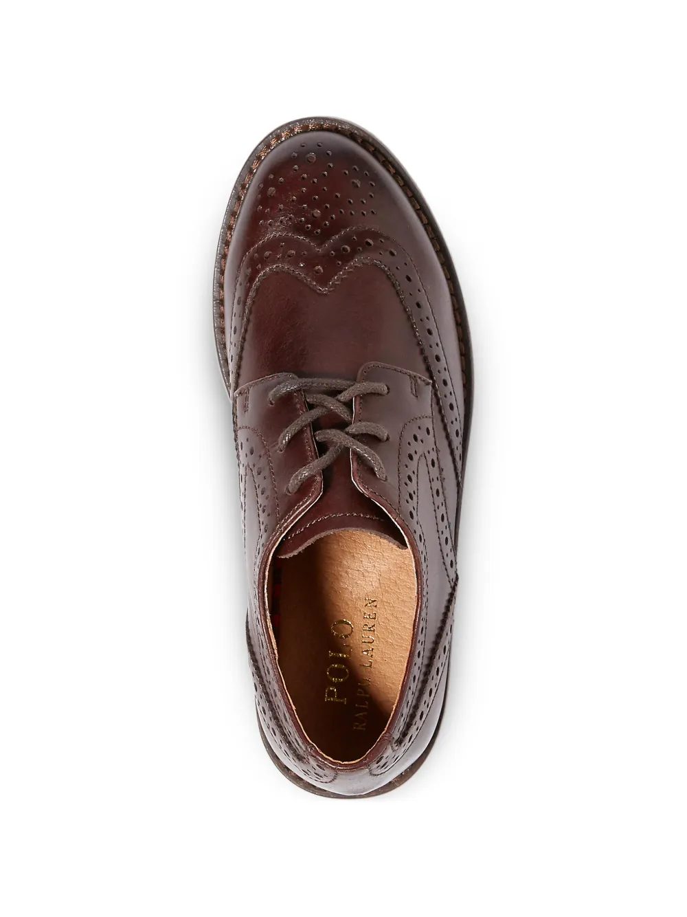 POLO RALPH LAUREN KIDS Leren brogues Bruin