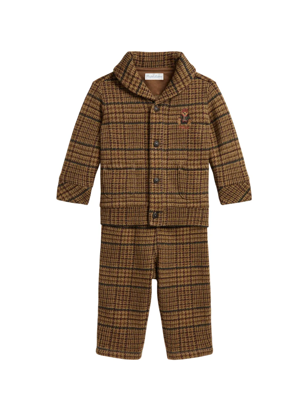 POLO RALPH LAUREN KIDS Set di 2 pantaloni Polo Bear - Marrone