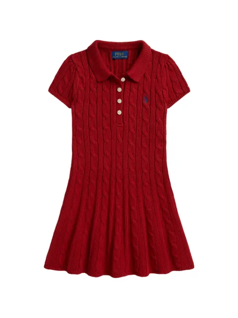 POLO RALPH LAUREN KIDS Pony-detail knitted dress