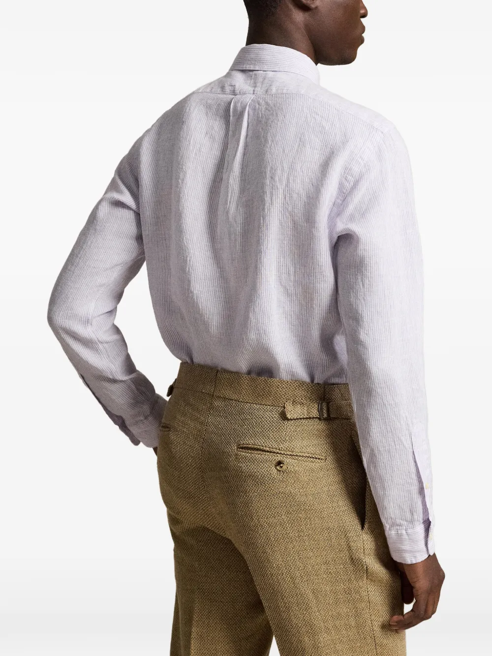 Polo Ralph Lauren Custom Fit gestreept overhemd Paars