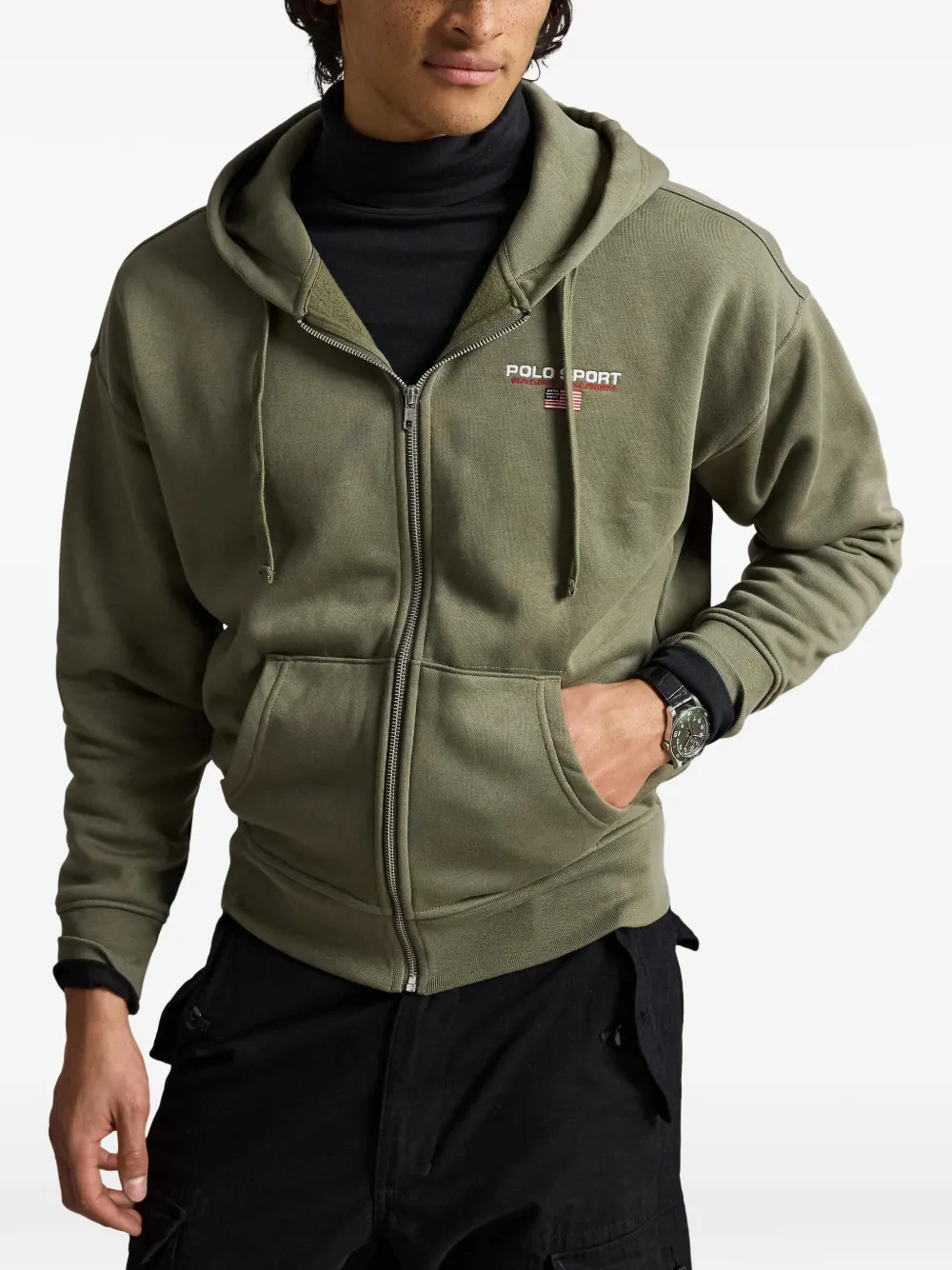 Polo Ralph Lauren Hoodie met geborduurd logo Groen