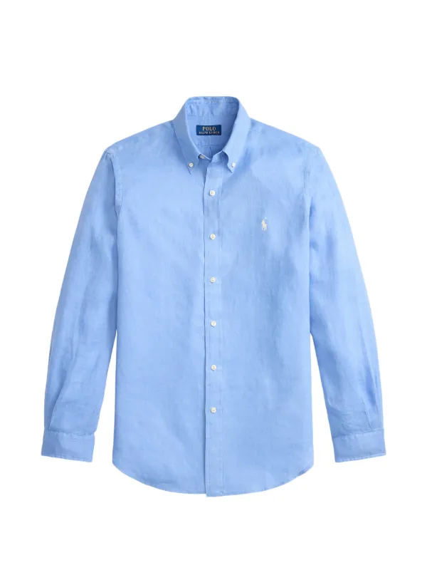 定価約30000円 POLO BY RALPH LAUREN リネン ブルー Polo Ralph Lauren リネン シャツ | ブルー | FARFETCH JP
