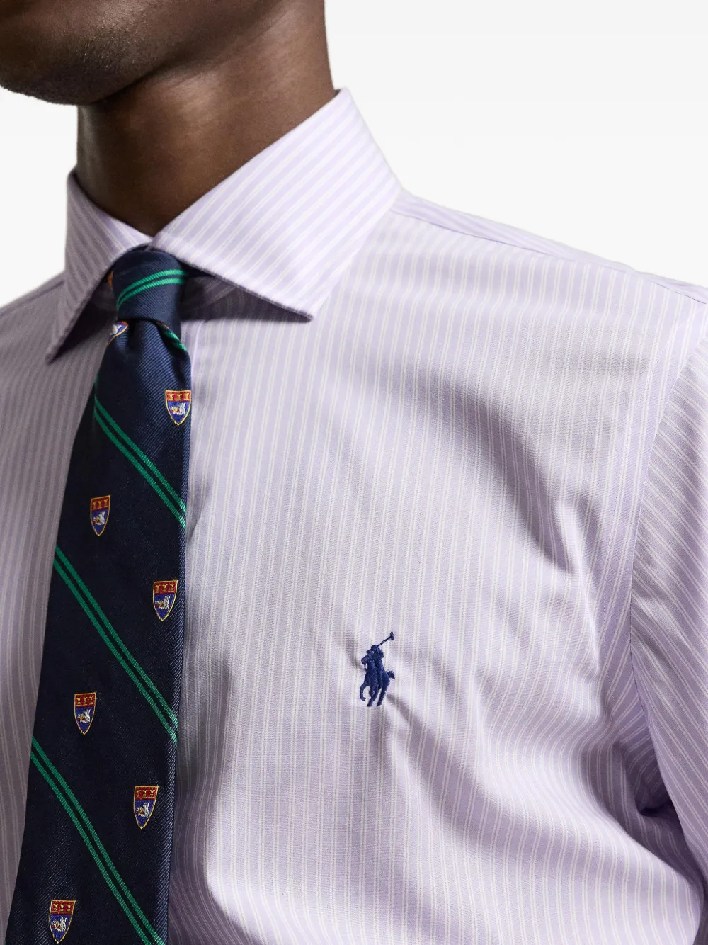 Polo Ralph Lauren Gestreept katoenen overhemd Paars