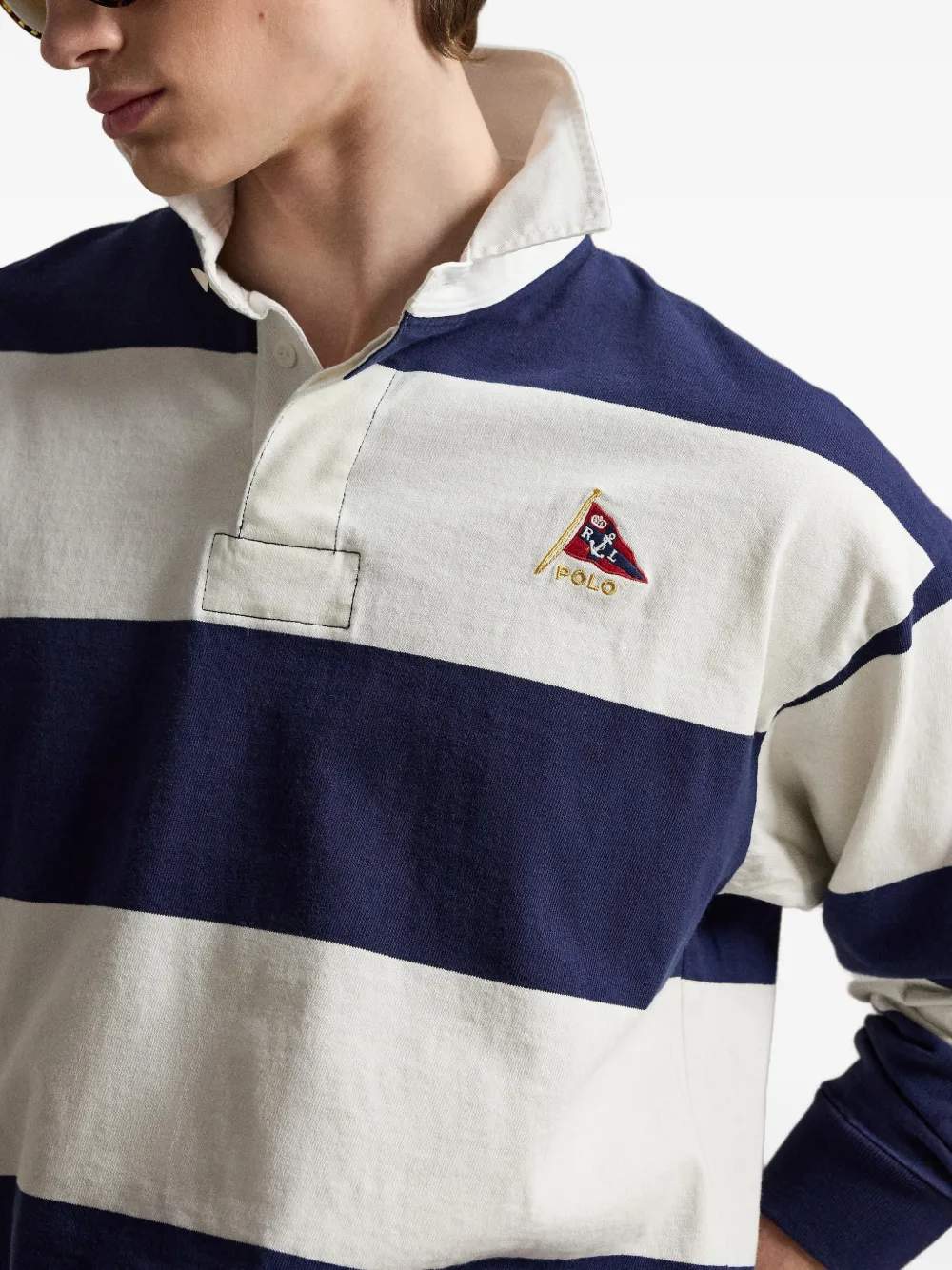 Polo Ralph Lauren ストライプ ラガーシャツ | ブルー | FARFETCH JP