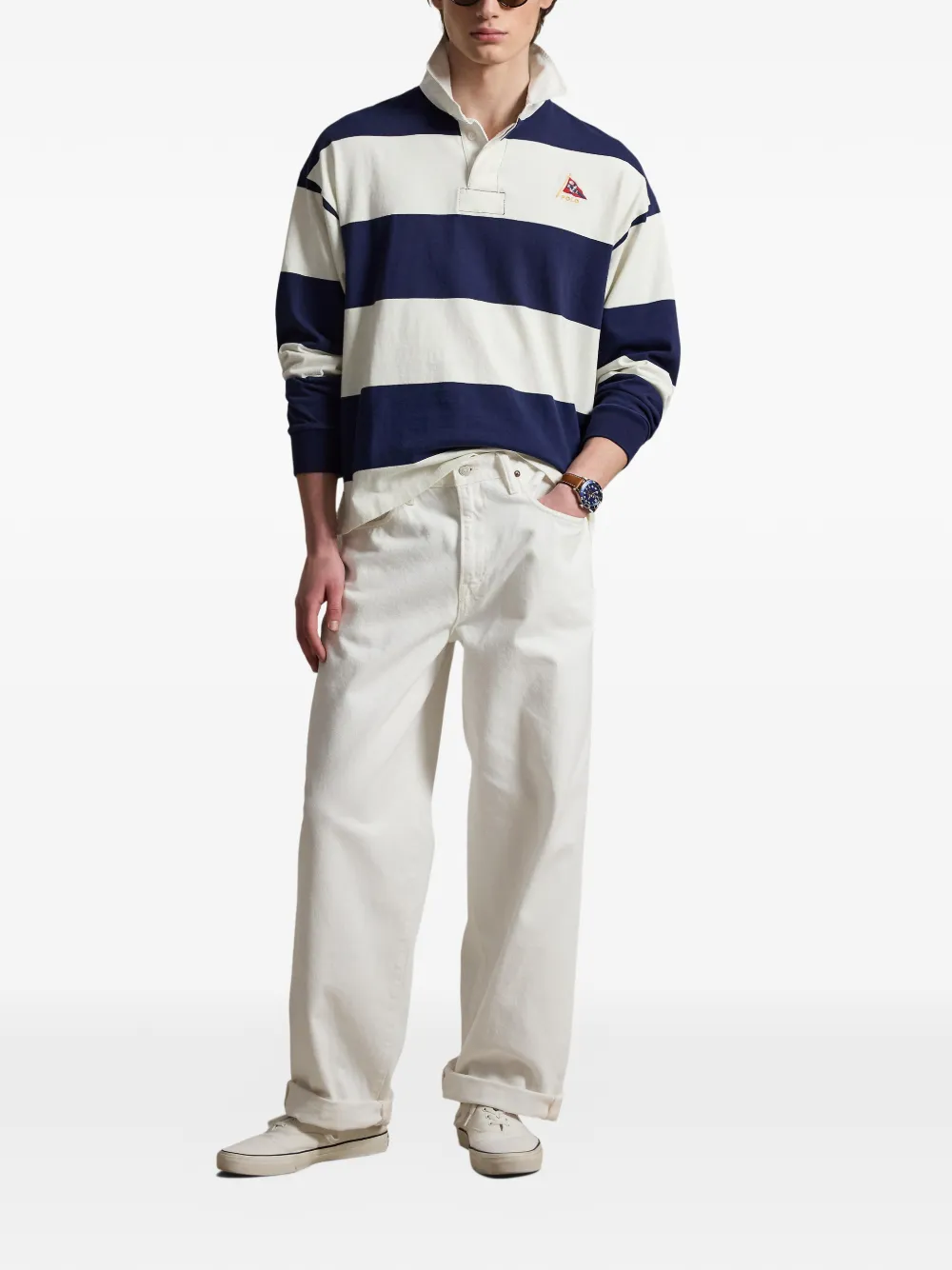 Polo Ralph Lauren ストライプ ラガーシャツ | ブルー | FARFETCH JP
