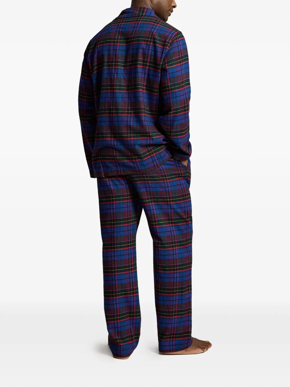 Polo Ralph Lauren Polo Bear flanellen pyjama Blauw