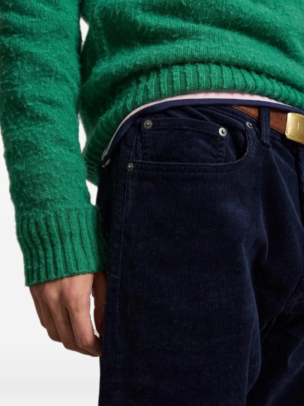 Polo Ralph Lauren Hampton straight ribfluwelen broek Blauw