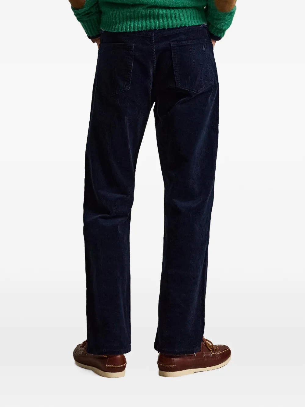 Polo Ralph Lauren Hampton straight ribfluwelen broek Blauw