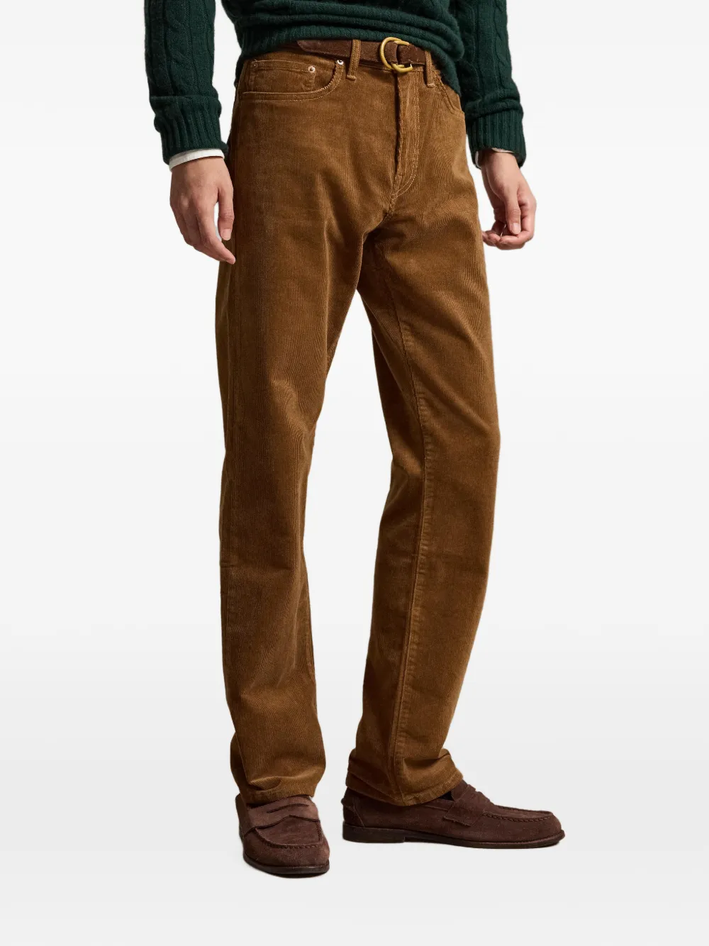 Polo Ralph Lauren Hampton straight ribfluwelen broek Bruin