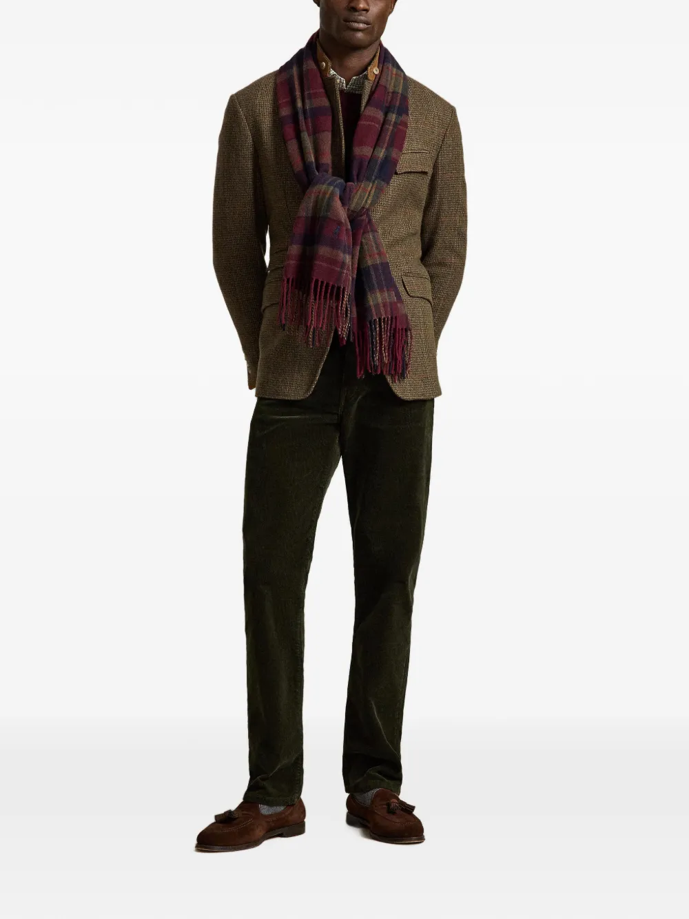 Polo Ralph Lauren Hampton straight ribfluwelen broek Groen