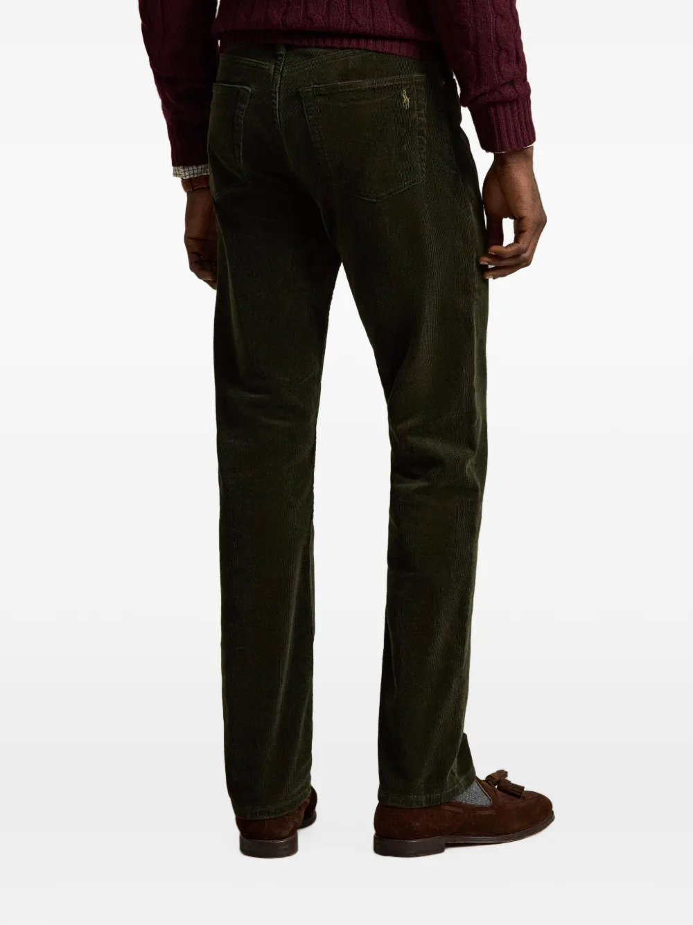 Polo Ralph Lauren Hampton straight ribfluwelen broek Groen