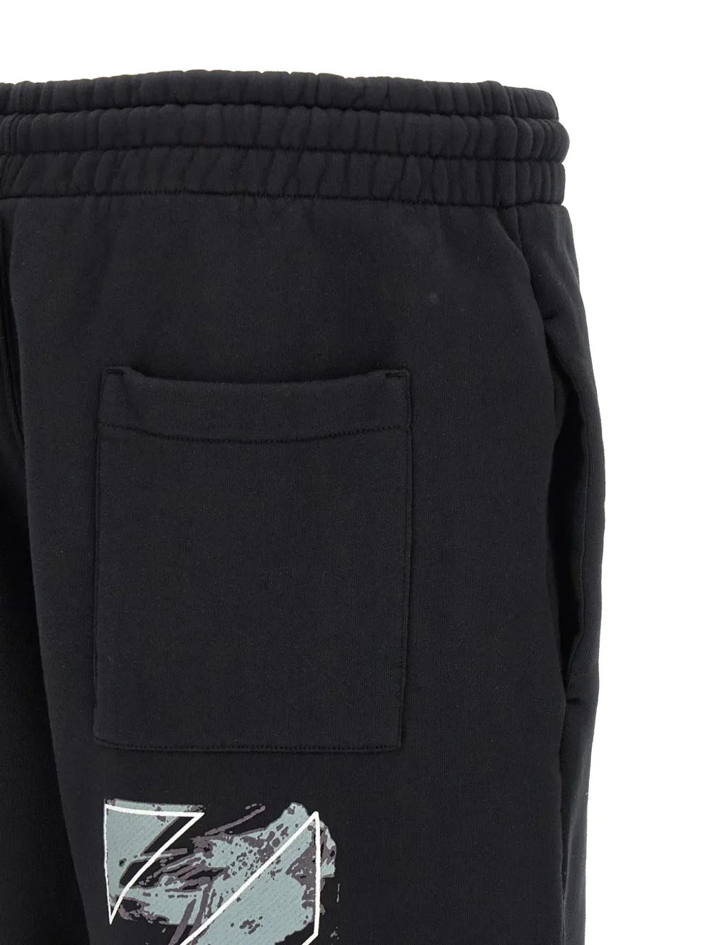 Paint Diag Skate printed drawstring bermuda shorts