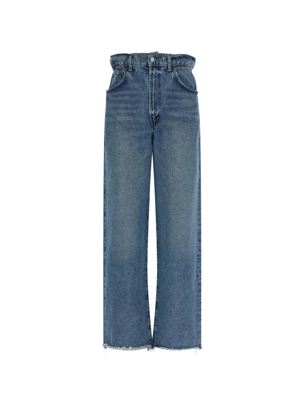 AGOLDE Lyonne frayed-hem jeans - Blu