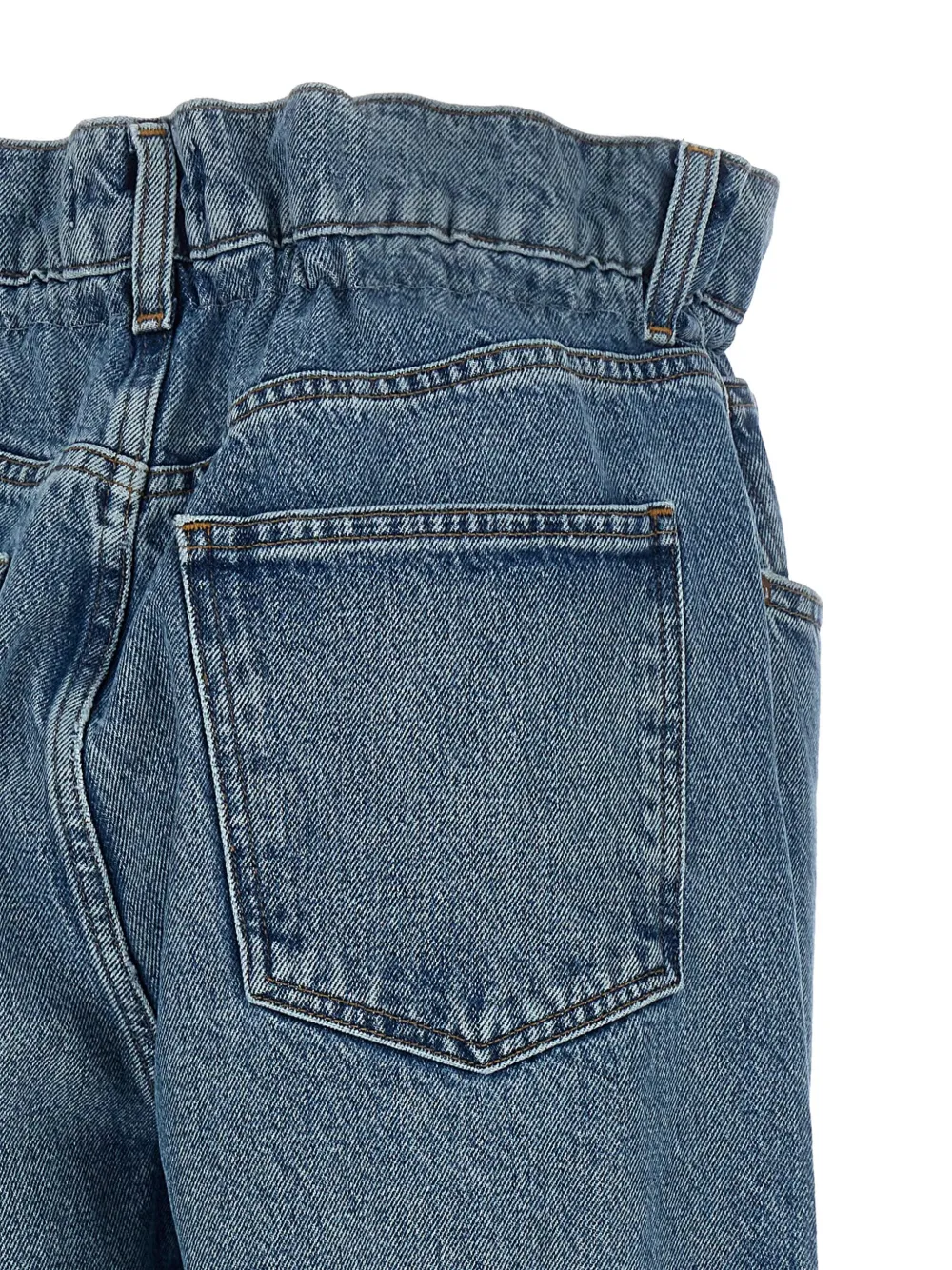 AGOLDE Lyonne jeans met franje afwerking Blauw