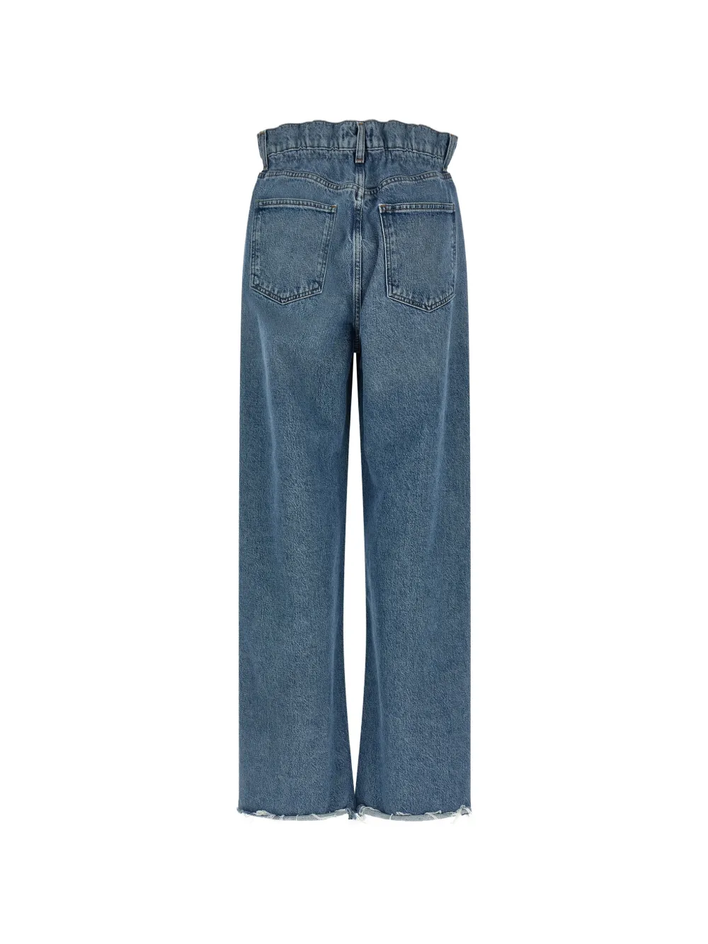 AGOLDE Lyonne jeans met franje afwerking Blauw