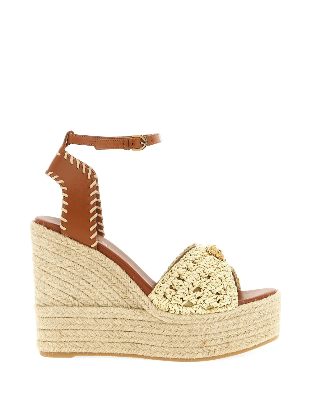 Versace La Medusa woven espadrilles - Marrone