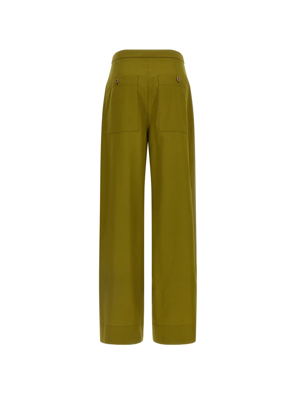  Jejia Jean Buttoned Silk Trousers - Green 
