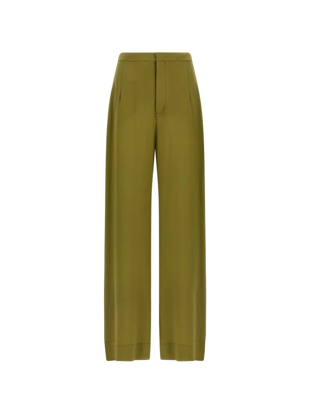 Jejia Jean buttoned silk trousers - Verde