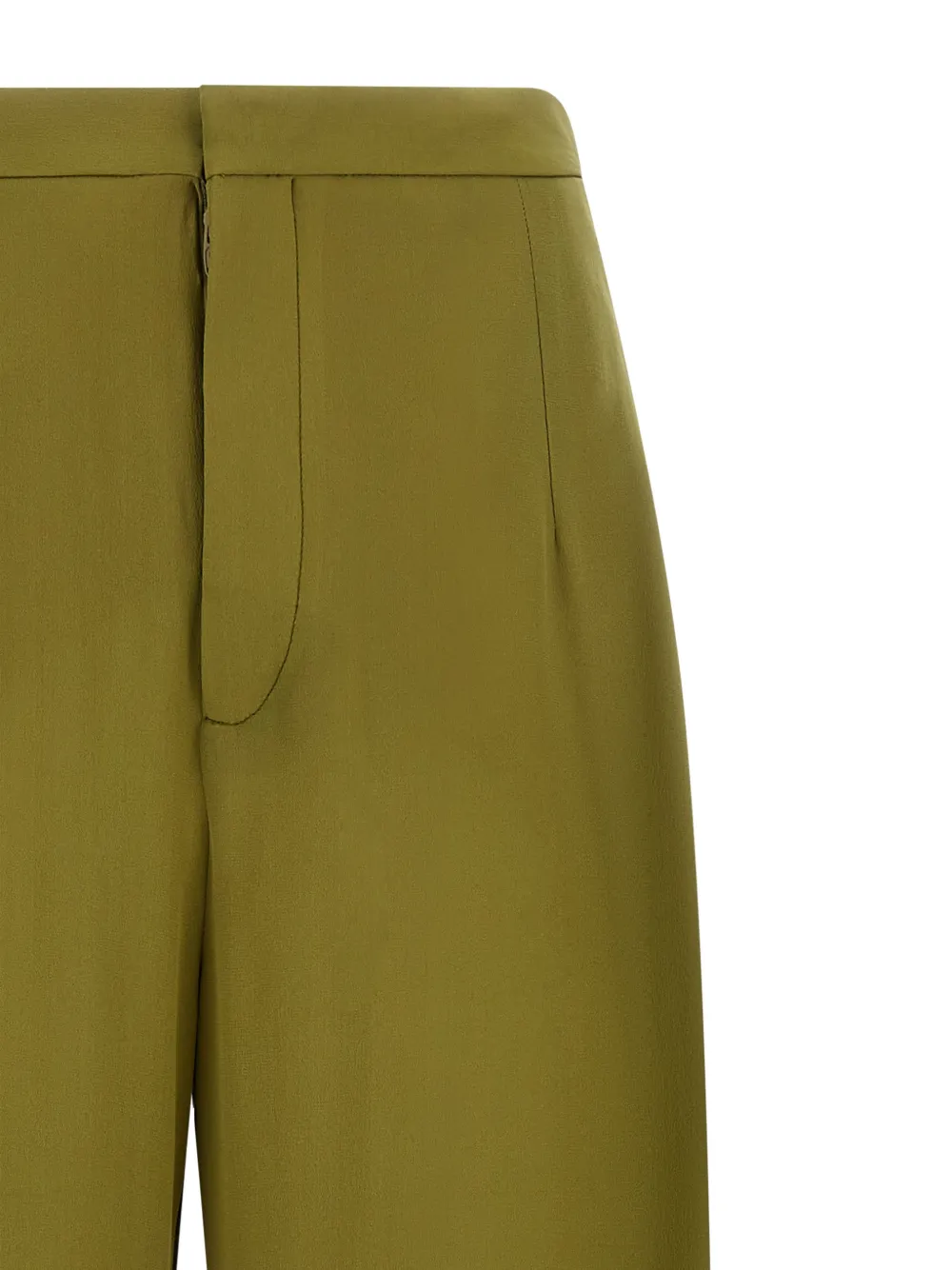  Jejia Jean Buttoned Silk Trousers - Green 