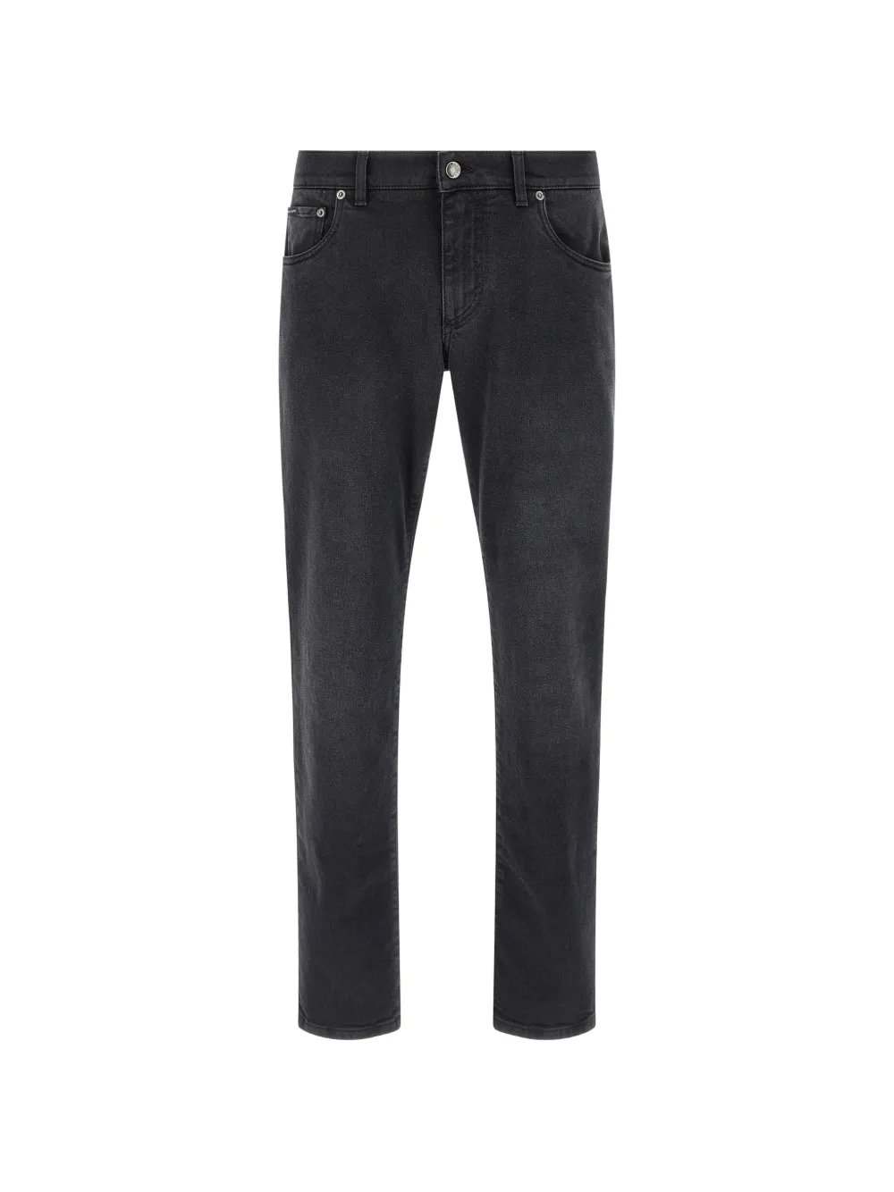 Dolce & Gabbana 5-pocket metal-patch jeans - Nero