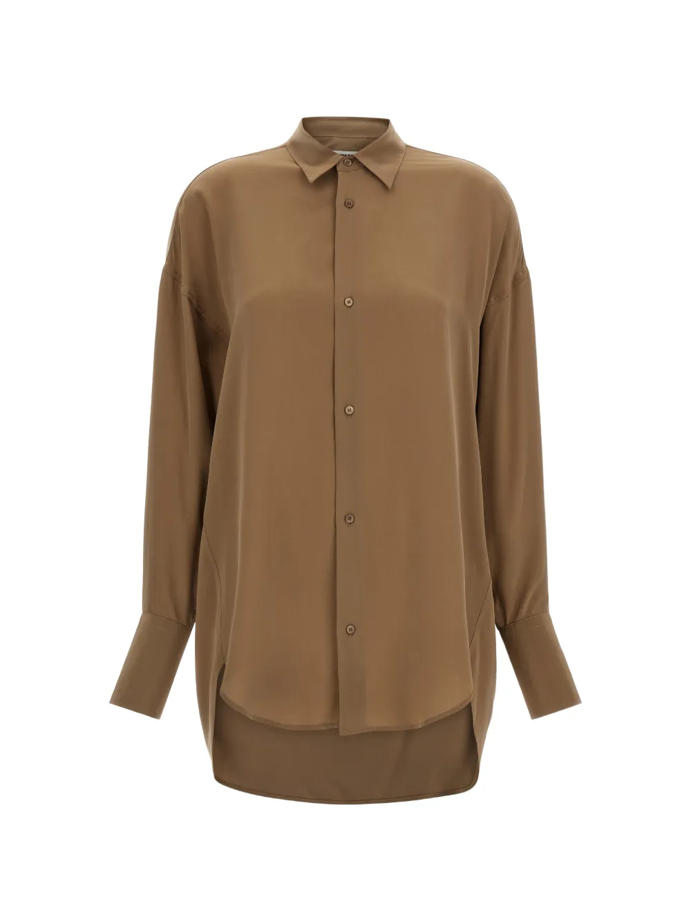DARKPARK Georgia detachable-scarf shirt - Marrone