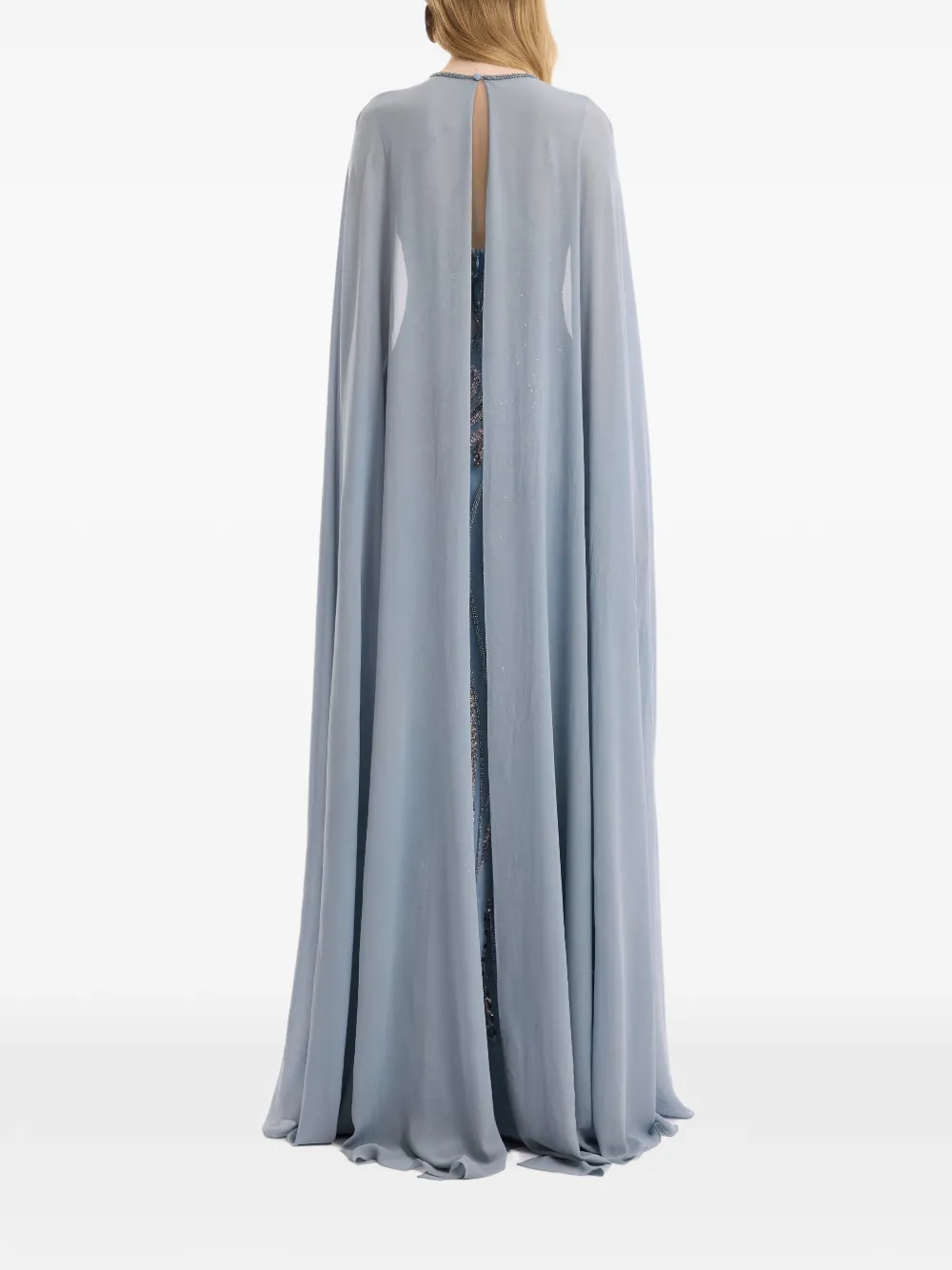 Gemy Maalouf Maxi-jurk met kralen Blauw