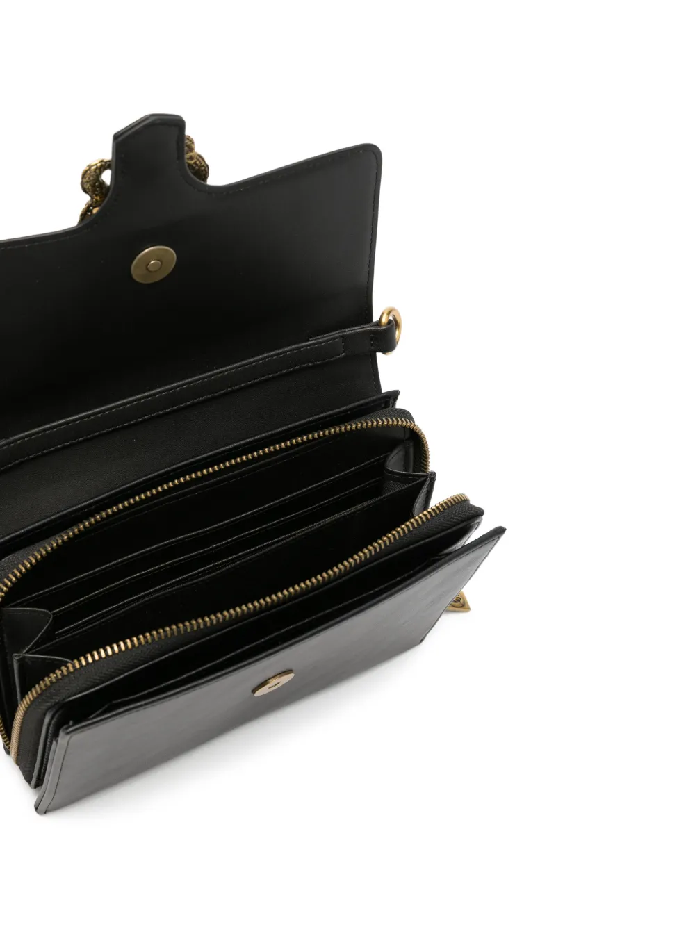 Just Cavalli Clutch met slangendetail Zwart