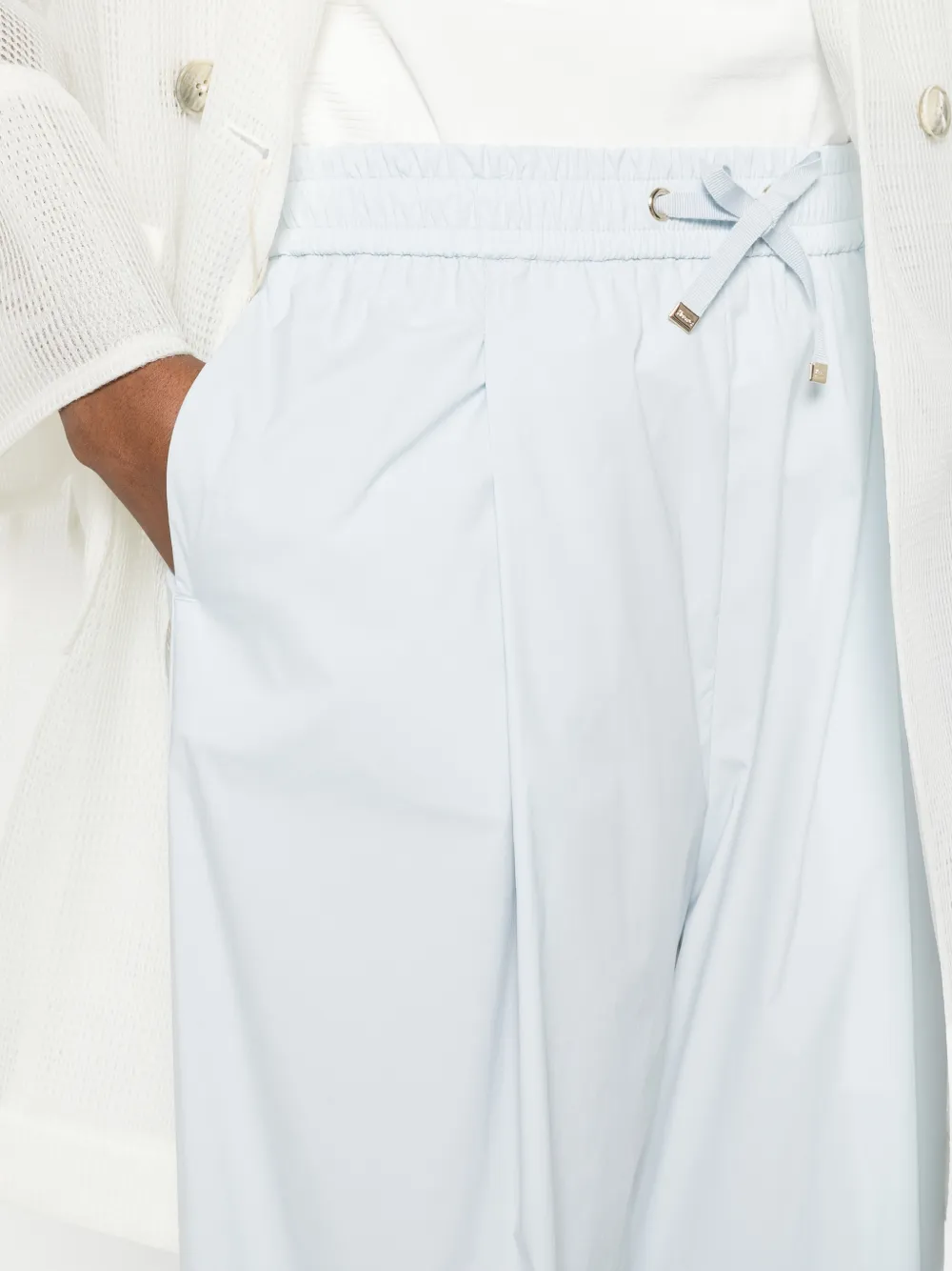 Herno Broek met trekkoord Blauw