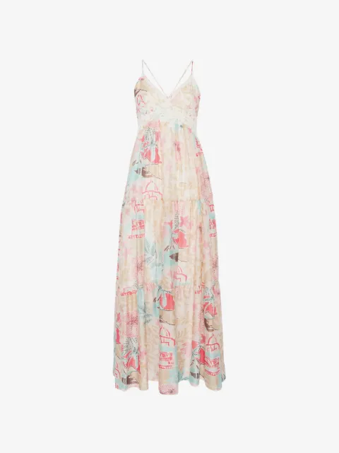 ERMANNO FIRENZE  lace floral maxi dress
