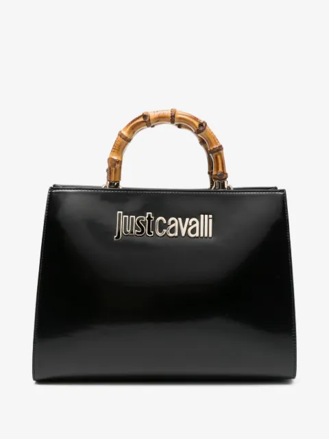 Just Cavalli totebag med logotypdetalj