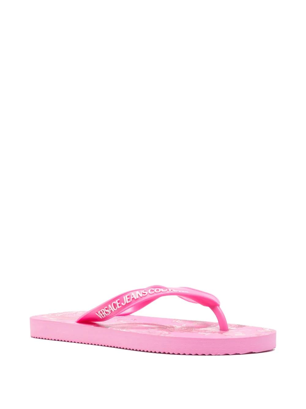 Versace Jeans Couture Teenslippers met bloemenprint Roze