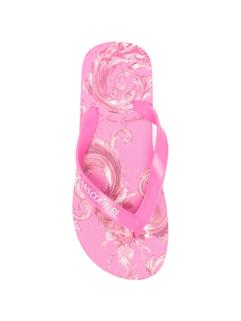 Versace Jeans Couture Teenslippers met bloemenprint Roze
