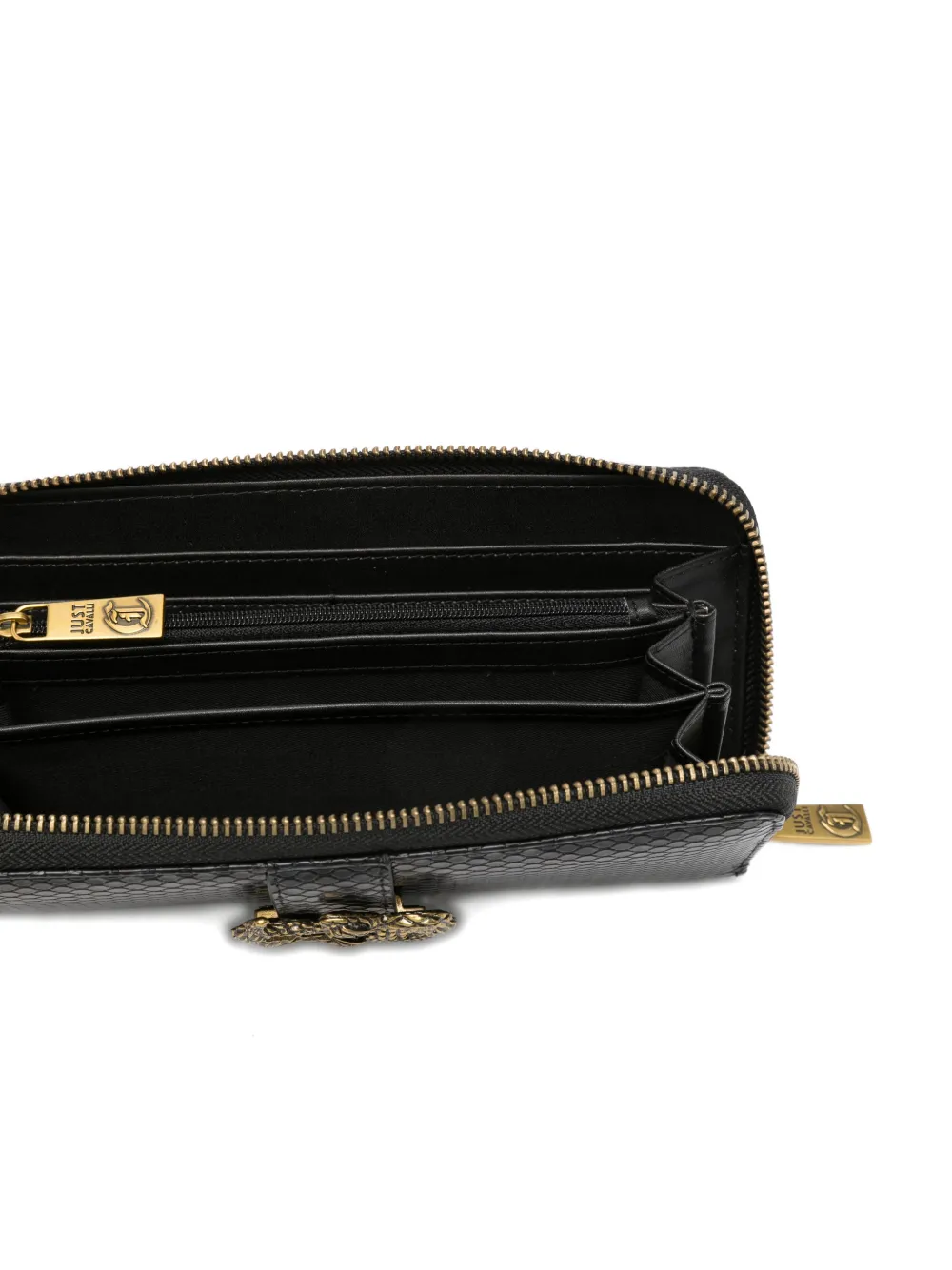  Just Cavalli Reptile-effect Wallet - Black 