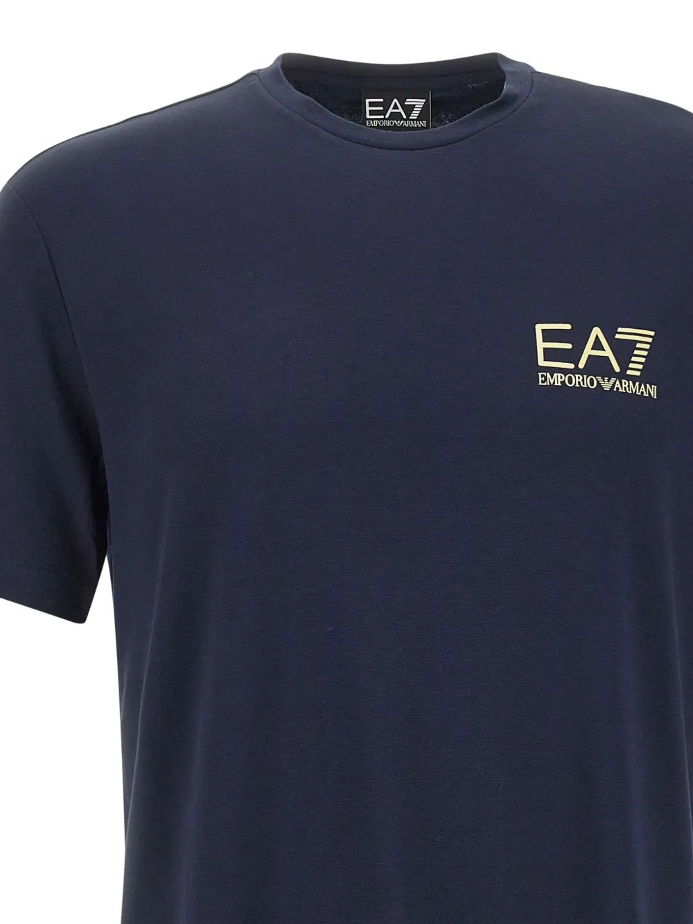 Ea7 Emporio Armani T-shirt met logo Blauw