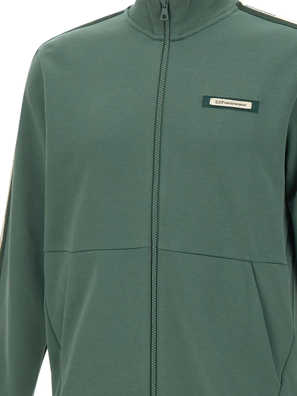 Ea7 Emporio Armani Sweater met logodetail Groen