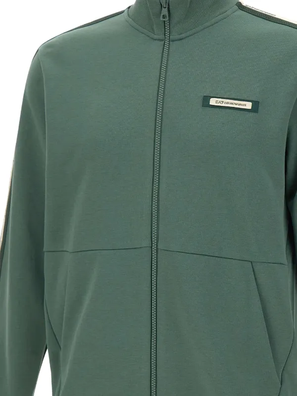 J455/YOOX EA7 EMPORIO ARMANI スウェット XL 緑 Ea7 Emporio Armani log-detail Sweatshirt | Green | FARFETCH