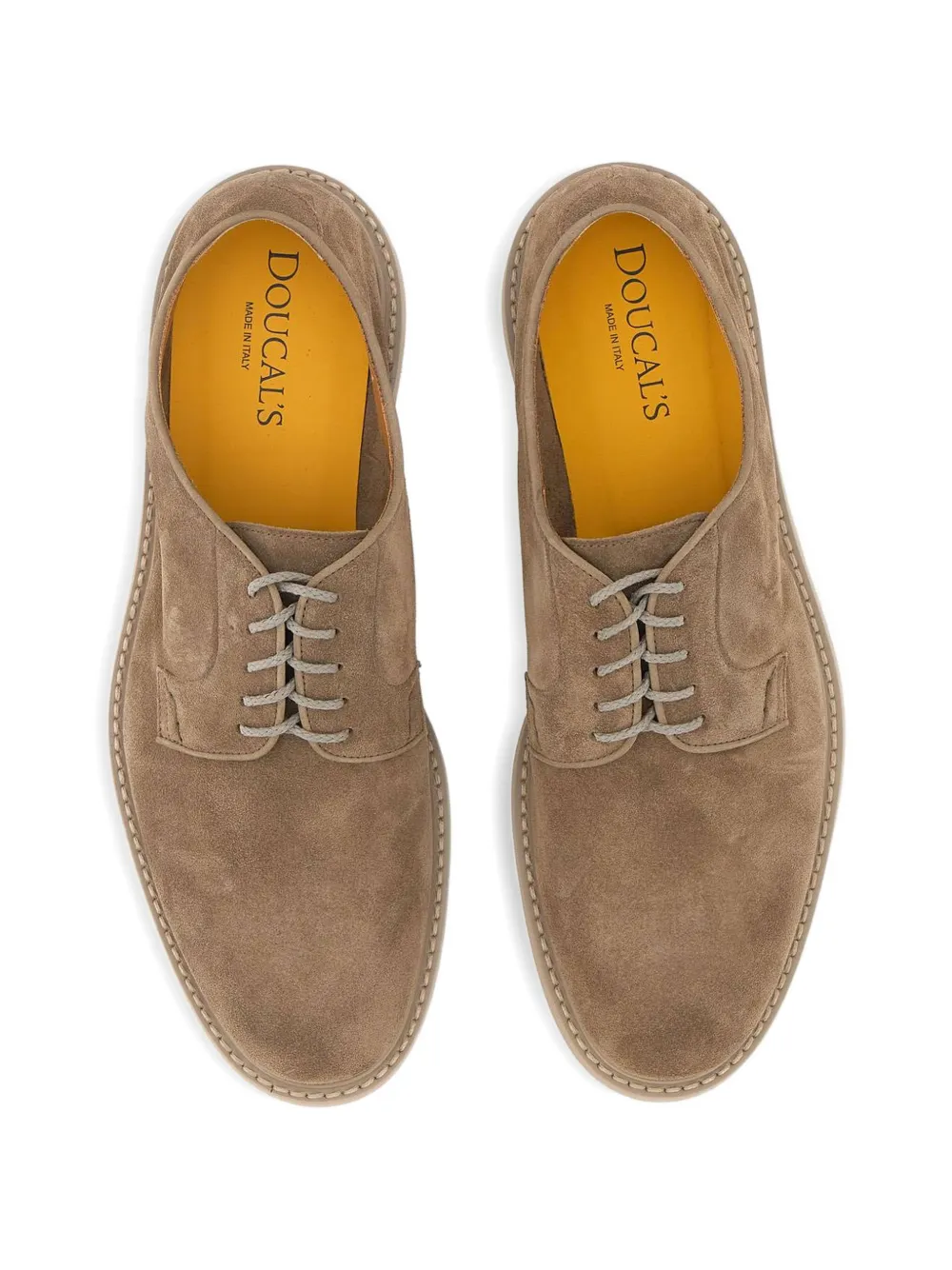 Doucal's Suède veterschoenen Bruin