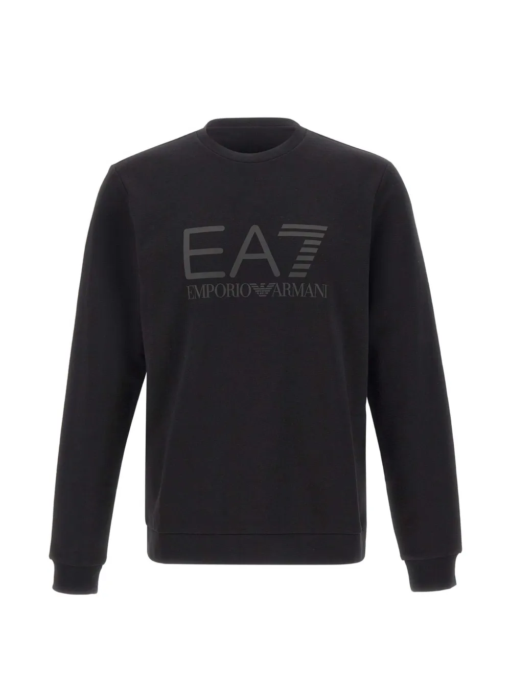 Ea7 Emporio Armani crew neck logo sweatshirt - Nero