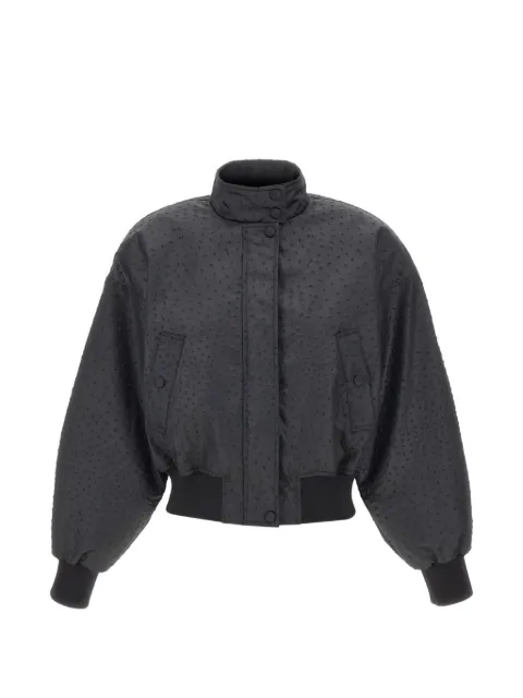 Elisabetta Franchi embossed high-neck jacket