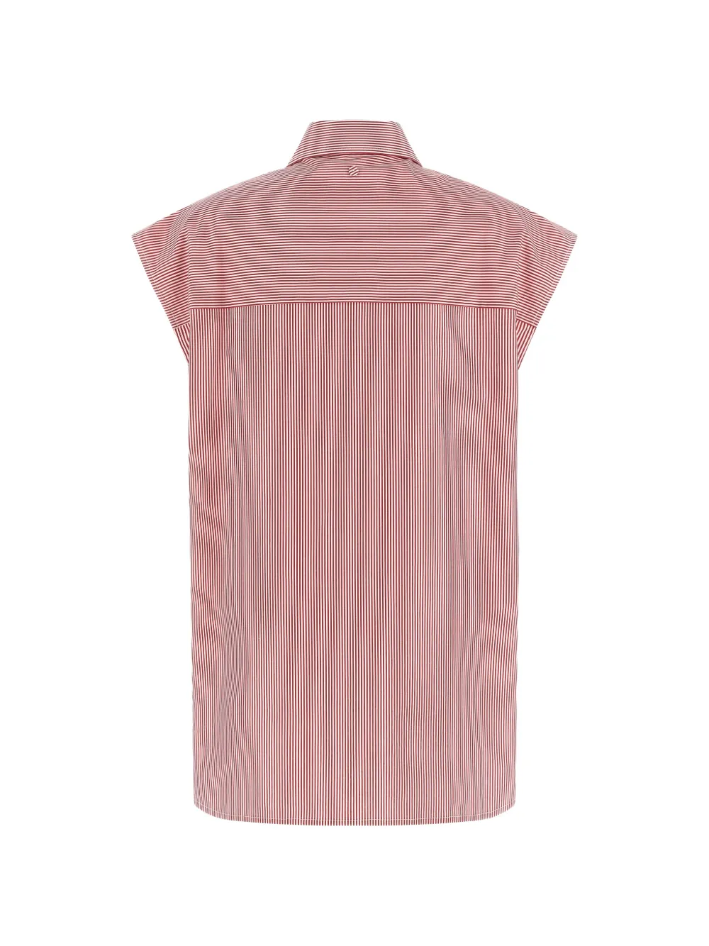 ARMARIUM Malik gestreepte blouse met puntkraag Rood