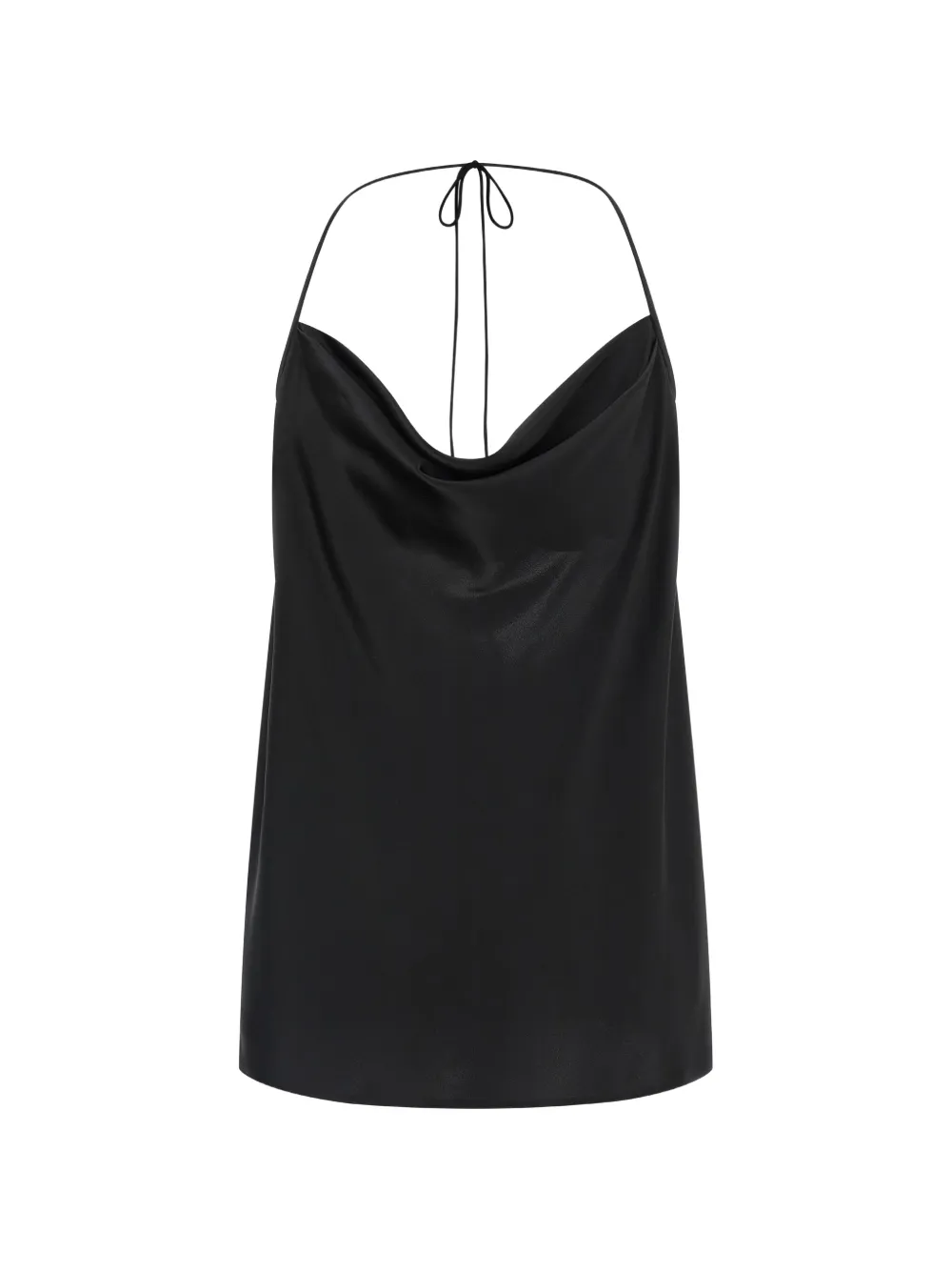 Valentino Garavani tie-up silk top - Nero
