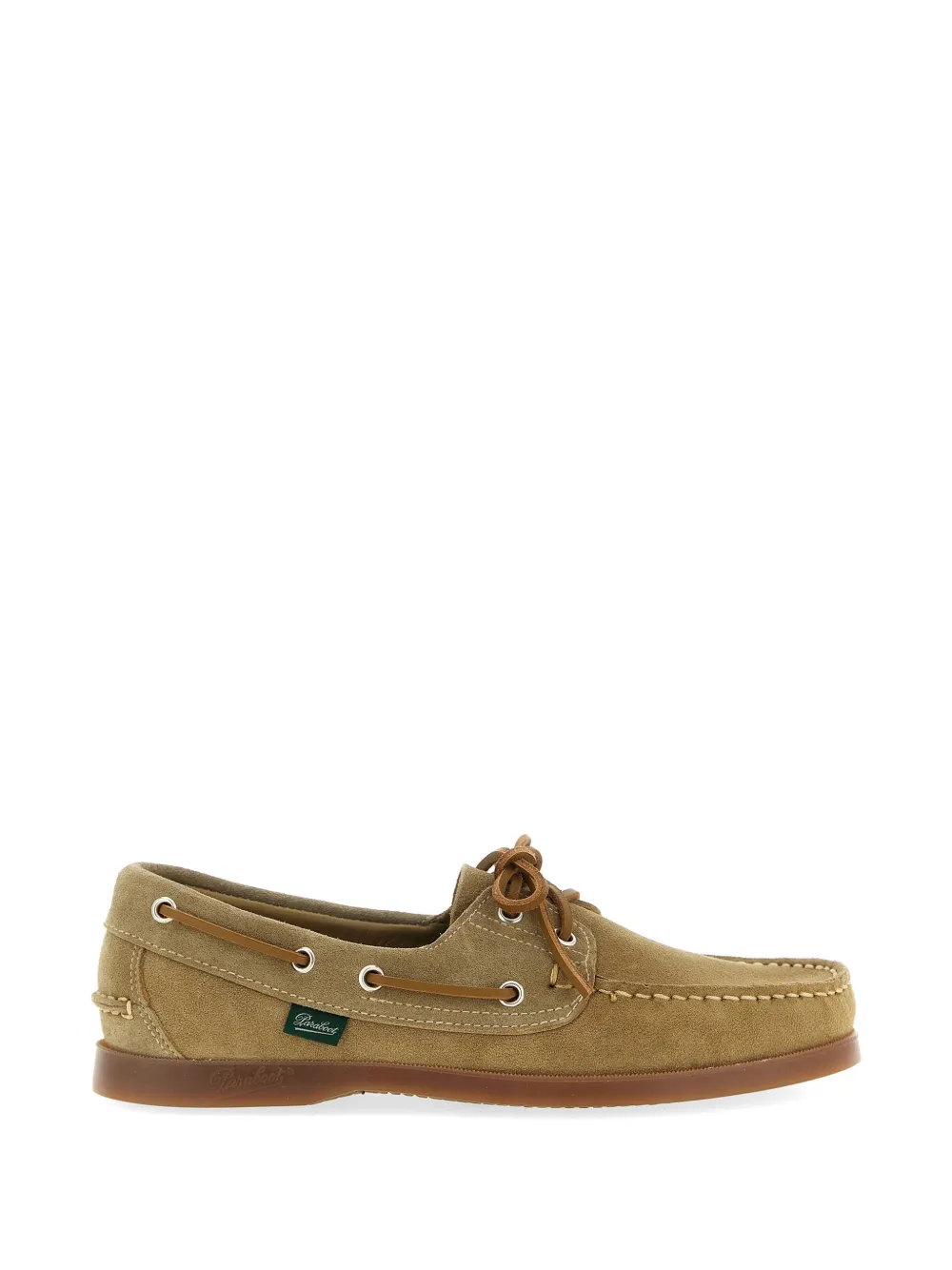 Paraboot suede rounded toe boat shoes Beige